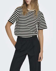 ONLY ONLLIVINA S/S STRIPE TEE JRS NOOS