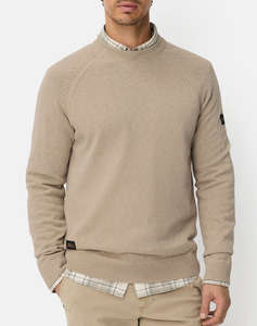 CAMEL ПЛЕТЕНА БЛУЗА crew neck