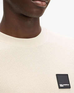 KARL LAGERFELD JEANS KLJ REG SS WAFFLE TEE