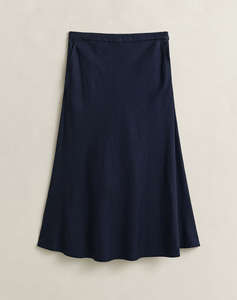 GANT SKIRT FLARED LINEN BLEND SKIRT