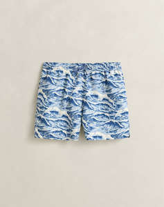 GANT SWIMSUIT WAVES PRINT SWIM SHORTS