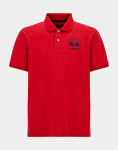 LA MARTINA BLOUSE POLO ΚΜ MAN S/S POLO PIQUET STRETCH