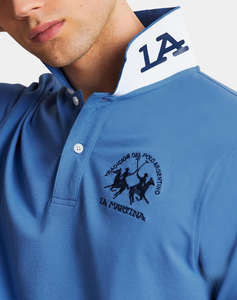 LA MARTINA BLOUSE POLO ΚΜ MAN S/S POLO PIQUET STRETCH