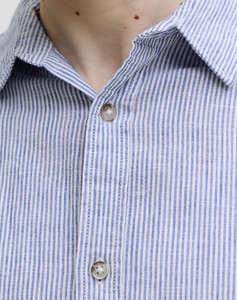 JACK&JONES JJESUMMER LINEN BLEND SHIRT L/S SN