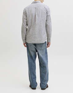 JACK&JONES JJESUMMER LINEN BLEND SHIRT L/S SN