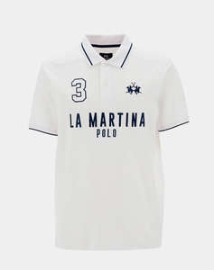 LA MARTINA BLOUSE POLO ΚΜ MAN S/S POLO PIQUET STRETCH
