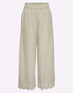 ONLY ONLPAULA TULUM EMB PULL-UP PANT NOOS WVN