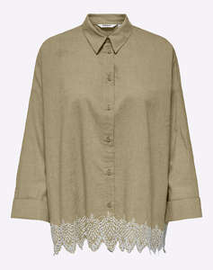 ONLY ONLGRACES TULUM LS EMB SHIRT NOOS WVN