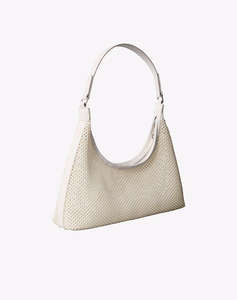 CALVIN KLEIN JEANS EMBLEM MESH SHOULDER BAG