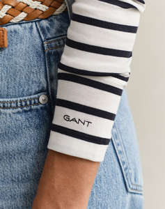 GANT BLOUSE ΜΜ SLIM BRETON STRIPED LS T-SHIRT
