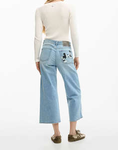 DESIGUAL DENIM_HERRY_ WOMENS TROUSERS