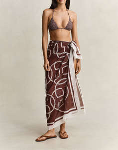 GANT MONOGRAM PRINT SARONG