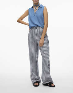 VERO MODA VMHARPER SL COLLAR SHORT TENCEL TOP GA