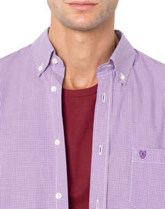 THE BOSTONIANS SHIRT CHESTER REGULAR FIT MiniCheck POPLIN Button-down Regular Fit