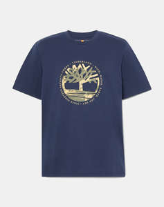TIMBERLAND Tree Logo Lake House Graphic Tee