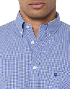 THE BOSTONIANS SHIRT CHESTER REGULAR FIT MiniCheck POPLIN Button-down Regular Fit