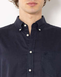 THE BOSTONIANS РИЗА REGULAR FIT Plain LINEN Button-down Regular Fit
