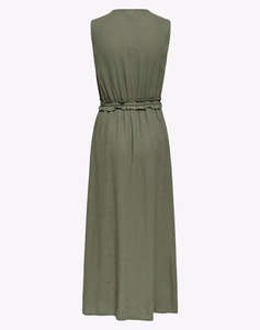 ONLY ONLGOA SL LINEN BL LONG DRESS CC PNT