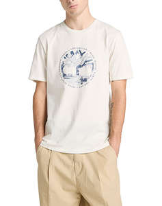 TIMBERLAND Tree Logo Lake House Graphic Tee