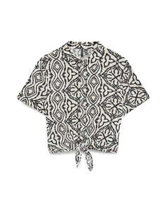 VERO MODA VMMENNY TIE SS SHIRT WVN BOO