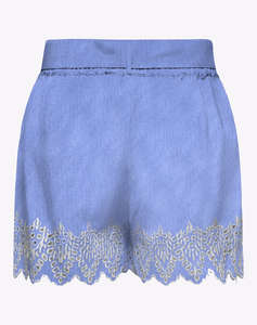 ONLY ONLTULUM EMB LOOSE BELT SHORTS WVN