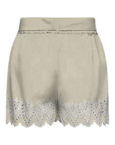 ONLY ONLTULUM EMB LOOSE BELT SHORTS WVN