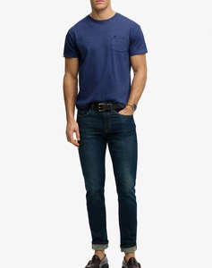 SUPERDRY D1 COTTON CLASSIC LINEN PKT TEE MENS BLOUSE