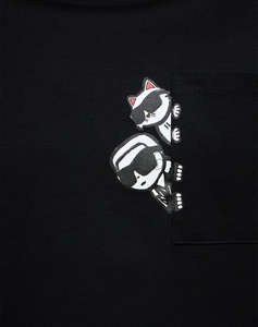 KARL LAGERFELD IKON PEEK A BOO POCKET T-SHIRT