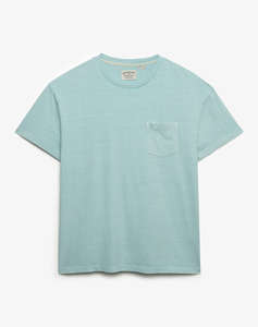 SUPERDRY D1 COTTON CLASSIC LINEN PKT TEE MENS BLOUSE