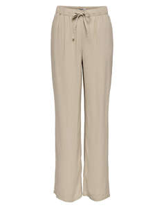 ONLY ONLGOA MW LINEN BL PULL-UP PANT CC PNT