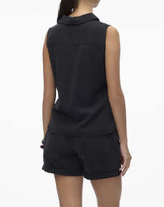 VERO MODA VMHARPER SL COLLAR SHORT TENCEL TOP GA