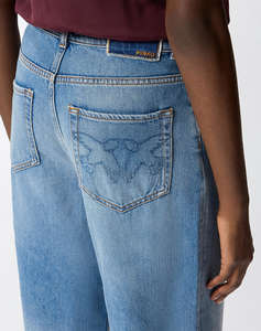 PINKO ESTELLE EGG DIRTY BLUE DENIM