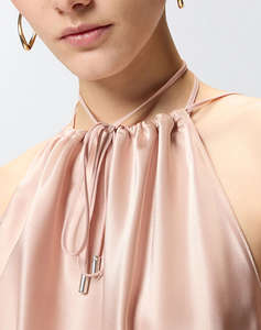 PINKO CAROTA TOP SATIN