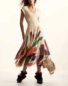 DESIGUAL VEST_BRUSHES_LACROIX WOMENS DRESS