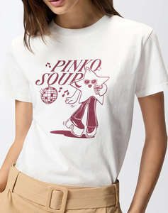 PINKO TRAPANI HIGH TRIM T-SHIRT JERS