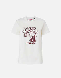 PINKO TRAPANI HIGH TRIM T-SHIRT JERS