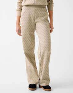GUESS MAYA 4G WIDE LEG PANTS WOMENS TROUSERS