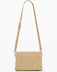 DESIGUAL BAG_HALF LOGO RAFFIA VE WOMENS BAG