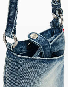 DESIGUAL MONE_HALF LOGO DENIM WOMENS WALLET