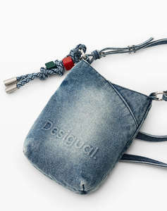 DESIGUAL MONE_HALF LOGO DENIM WOMENS WALLET