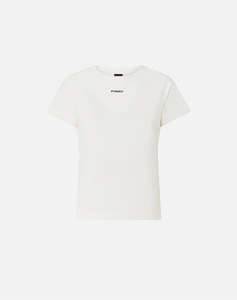 PINKO BASICO T-SHIRT JERSEY LOGO STA