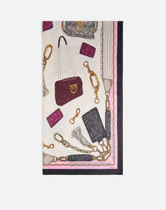 PINKO LIMBO FOULARD TWILL STAMPA BOR