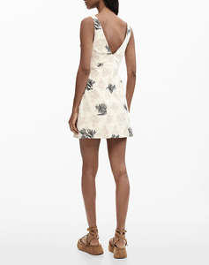 DESIGUAL VEST_SOL_ECRU WOMENS DRESS