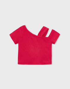 MAYORAL BLOUSE SHORT SLEEVE ASYMMETRICAL