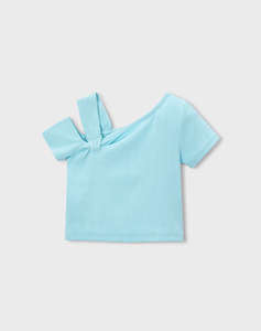 MAYORAL BLOUSE SHORT SLEEVE ASYMMETRICAL