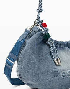 DESIGUAL BAG_HALF LOGO DENIM W WOMENS BAG