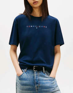 TOMMY JEANS TJW RLX COLOR LINEAR SS TEE EXT