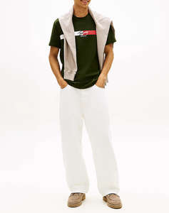 TOMMY JEANS TJM REG SIGNATURE STRIPE T EXT
