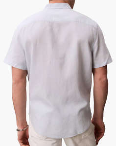 CALVIN KLEIN JEANS SS SOLID CAUSAL LINEN CLASSIC SH