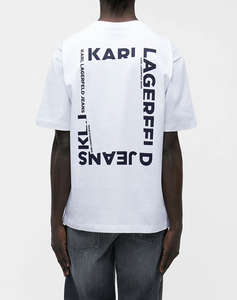 KARL LAGERFELD JEANS KLJ REG BACK FRAME TEE